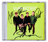 Weezer (4) Cuomo, Shriner, Bell & Wilson Signed Green Album Cd Insert JSA