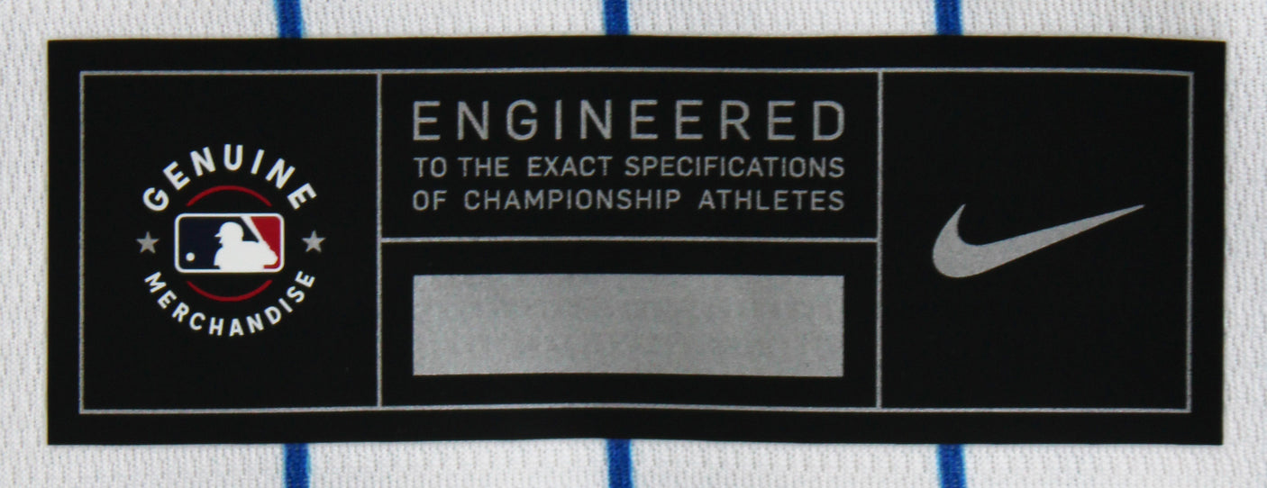 Mets Jacob deGrom Authentic Signed White Nike Jersey Autographed BAS #BU43482