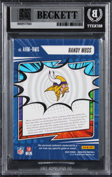 Vikings Randy Moss Signed 2025 Absolute Heroes Silver #16 12/25 Card BAS Slabbed
