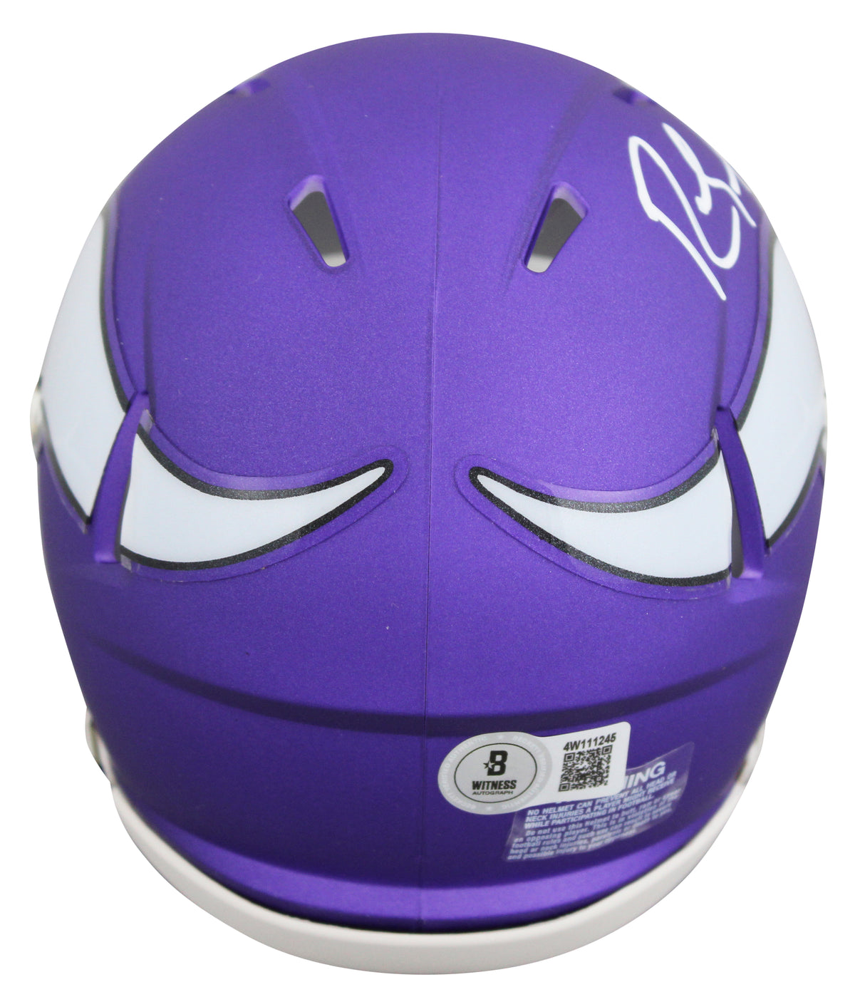 Vikings Randy Moss Authentic Signed Speed Mini Helmet W/ Case BAS Witnessed