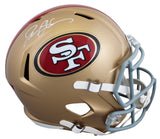 49ers Deion Sanders Signed Full Size Speed Rep Helmet BAS Witnessed #4W108347