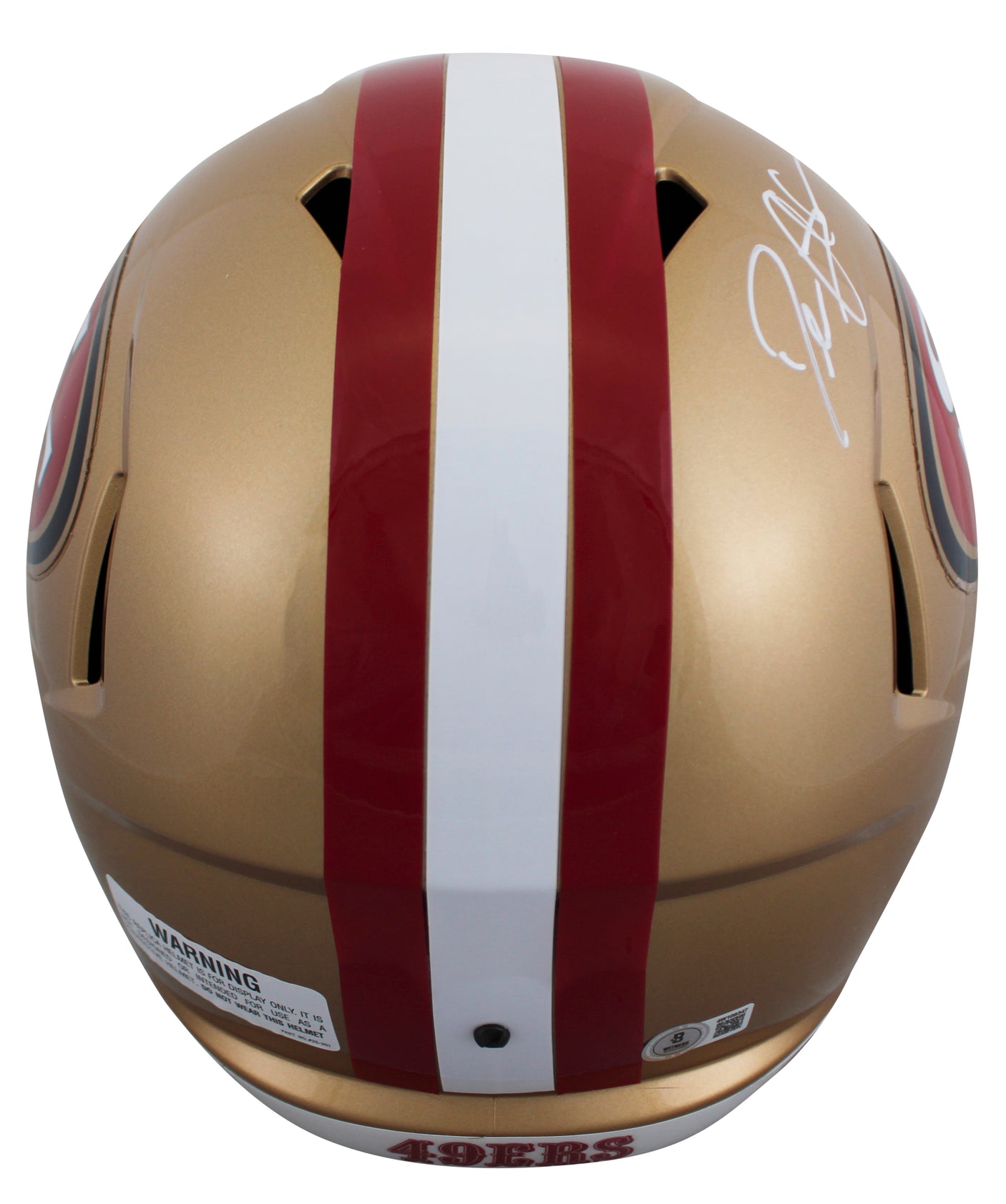49ers Deion Sanders Signed Full Size Speed Rep Helmet BAS Witnessed #4W108347