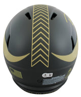 Vikings Randy Moss Signed STS IV Full Size Speed Proline Helmet BAS Witnessed