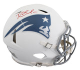 Patriots Randy Moss Signed '25 On-Field Alt F/S Speed Proline Helmet W/ Case BAS