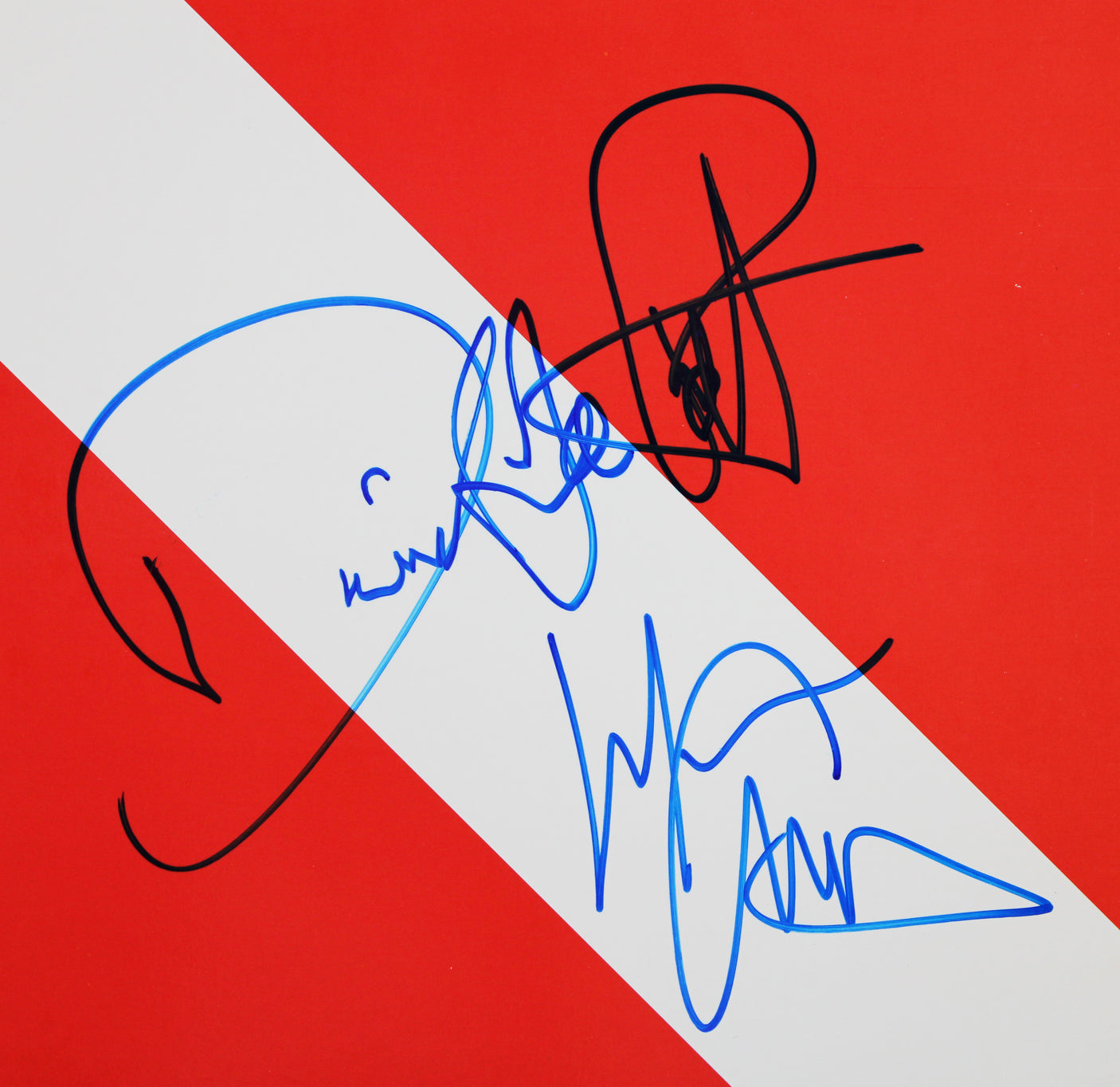 David Lee Roth & Michael Anthony Signed Diver Down Album w/ Vinyl BAS #AE02788