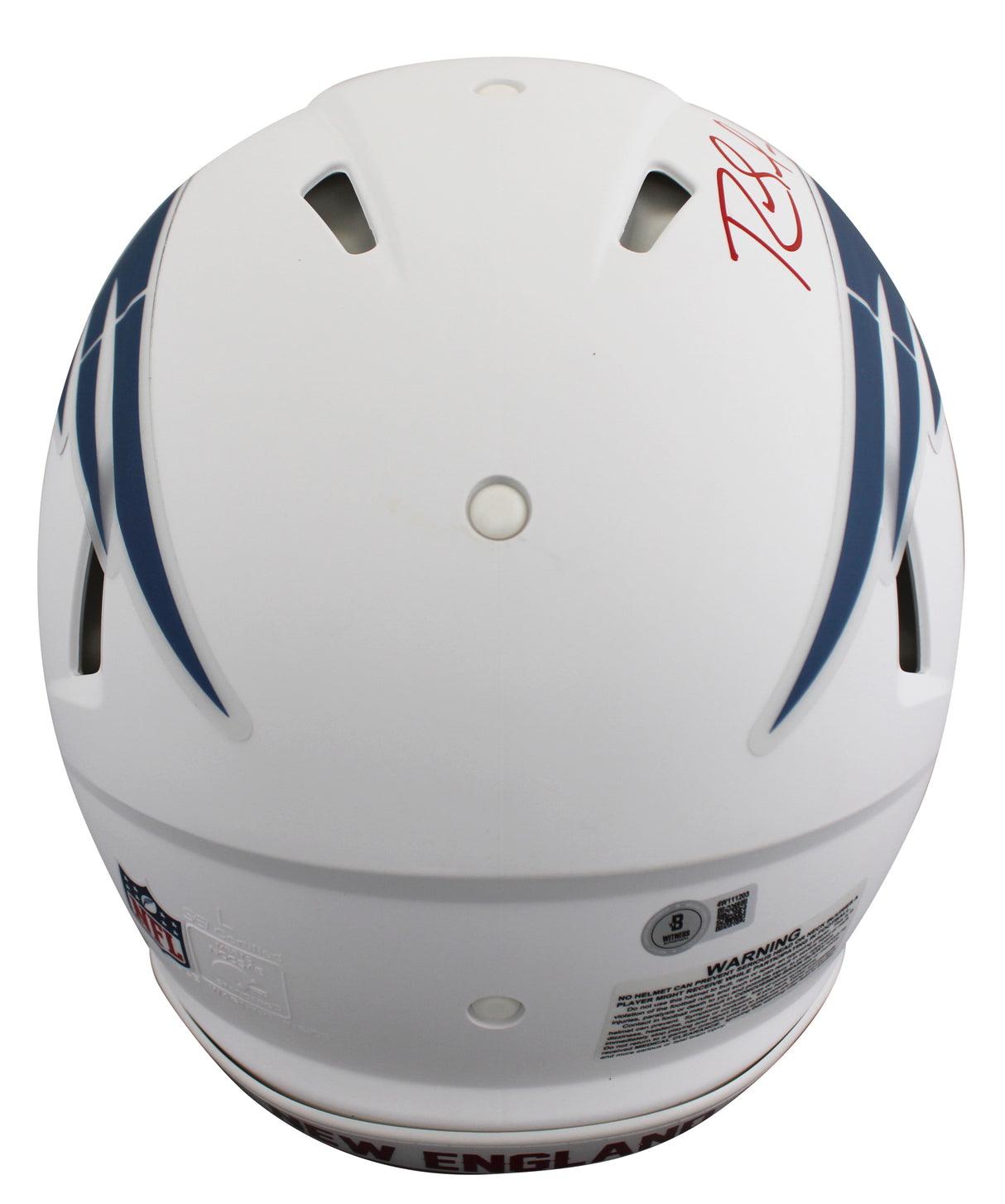 Patriots Randy Moss Signed '25 On-Field Alt F/S Speed Proline Helmet W/ Case BAS