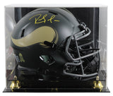 Vikings Randy Moss Signed STS IV Full Size Speed Proline Helmet W/ Case BAS Wit