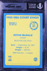 Celtics Kevin McHale Signed 1984 Star Court Kings 5x7 #42 Card BAS Slabbed