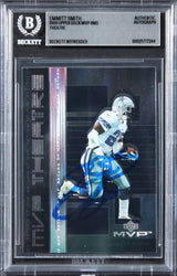 Cowboys Emmitt Smith Signed 1999 Upper Deck MVP Theatre #M5 Card BAS Slabbed