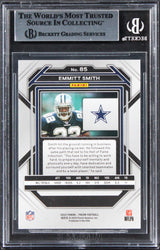 Cowboys Emmitt Smith Authentic Signed 2022 Panini Prizm #85 Card BAS Slabbed