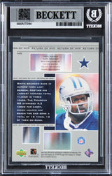Cowboys Emmitt Smith Signed 1999 Upper Deck MVP Theatre #M5 Card BAS Slabbed