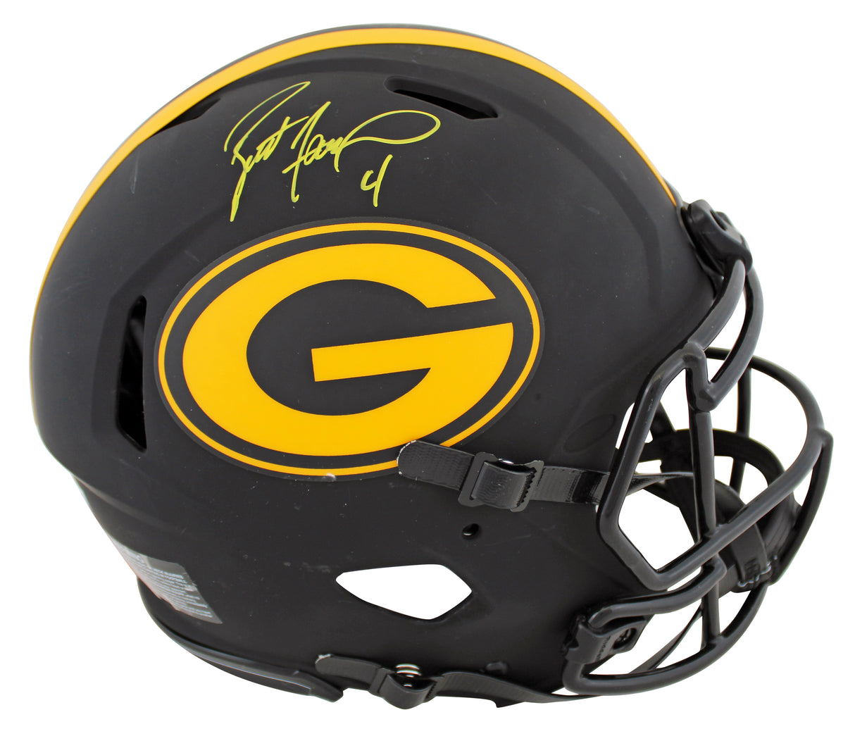 Packers Brett Favre Signed Eclipse Full Size Speed Proline Helmet BAS Witnessed
