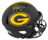 Packers Brett Favre Signed Eclipse Full Size Speed Proline Helmet BAS Witnessed