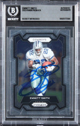 Cowboys Emmitt Smith Authentic Signed 2023 Panini Prizm #74 Card BAS Slabbed