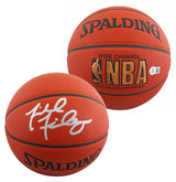 Mavericks Michael Finley Authentic Signed Spalding Basketball BAS #BV01128