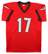 Georgia Nakobe Dean Authentic Signed Red Pro Style Jersey PSA/DNA Itp