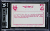 Lakers James Worthy Authentic Signed 1986 Star Court Kings #33 Card BAS Slabbed