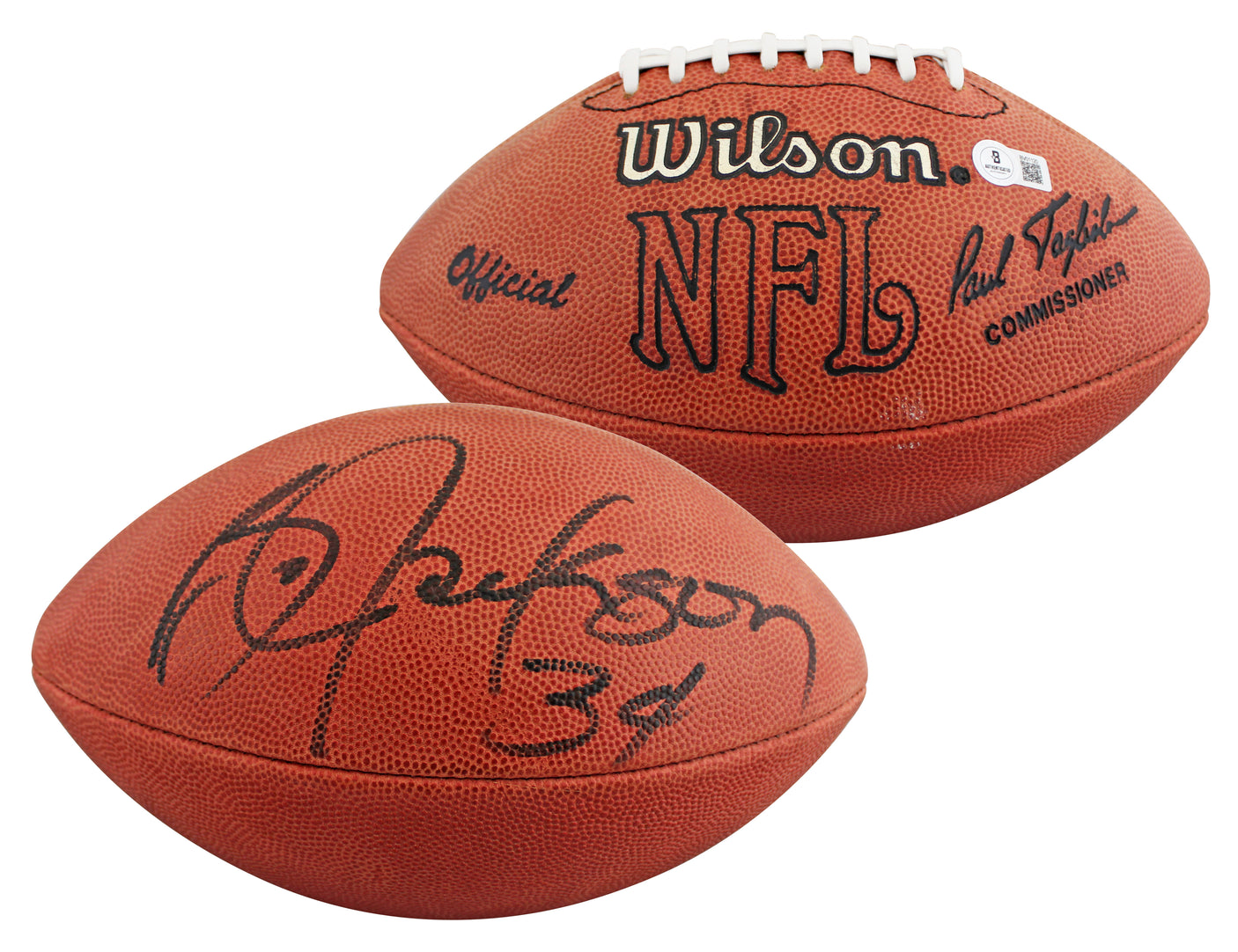 Raiders Bo Jackson Authentic Signed Wilson Official Nfl Football BAS #BV01120