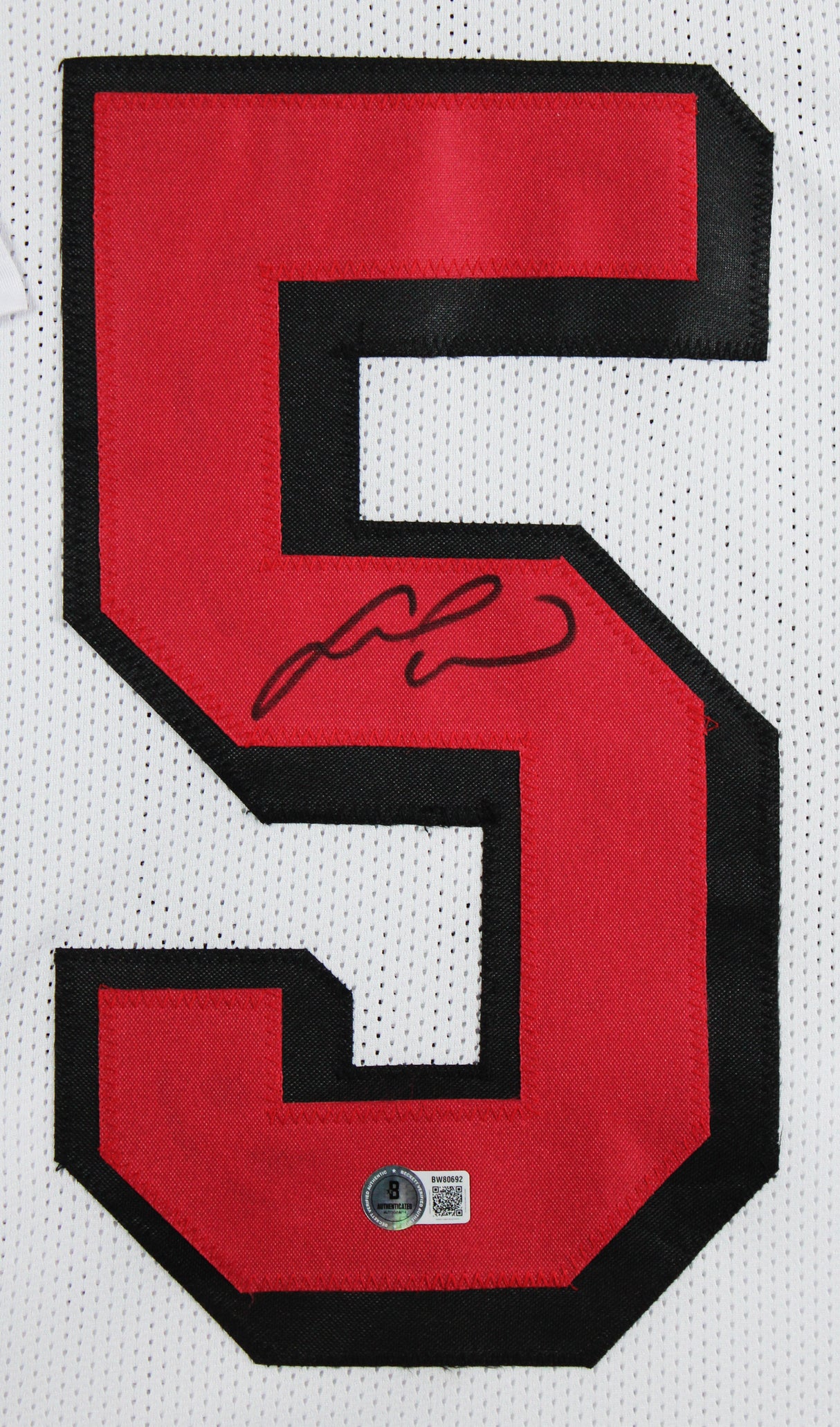Fred Warner Authentic Signed White Pro Style Framed Jersey w/ Dropshadow BAS