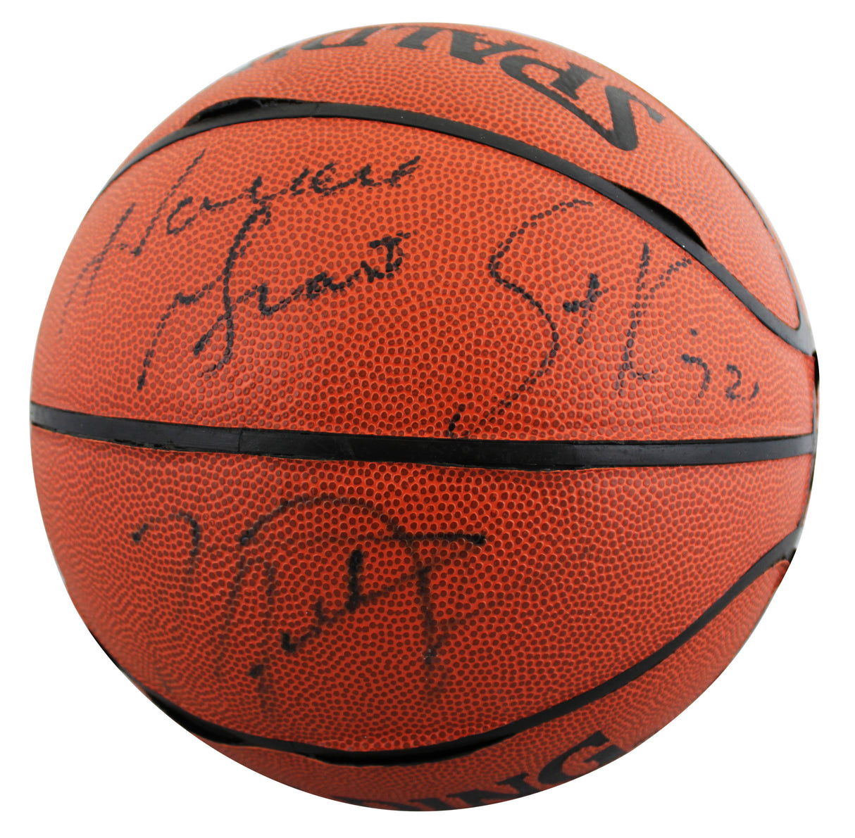 1992-93 Bulls (10) Jordan, Pippen +8 Signed Spalding I/O Basketball BAS #AE64472