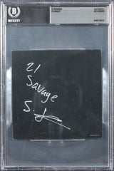 21 Savage Authentic Signed American Dream CD Insert Autographed BAS Slabbed