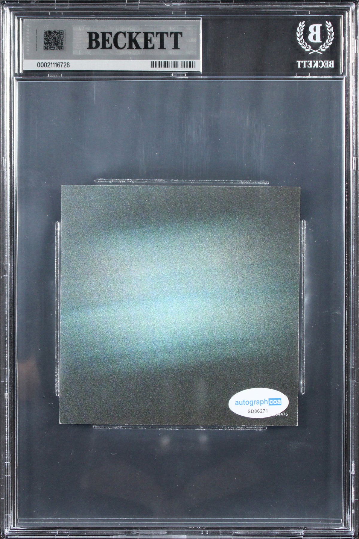 Ariana Grande Authentic Signed Eternal Sunshine Deluxe CD Insert BAS Slabbed