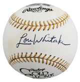 Tigers Lou Whitaker Signed Rawlings Gold Glove Logo OML Baseball BAS #BV01147