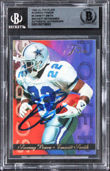 Cowboys Emmitt Smith Signed 1984 Ultra Flair Scoring Power #5 Card BAS Slabbed
