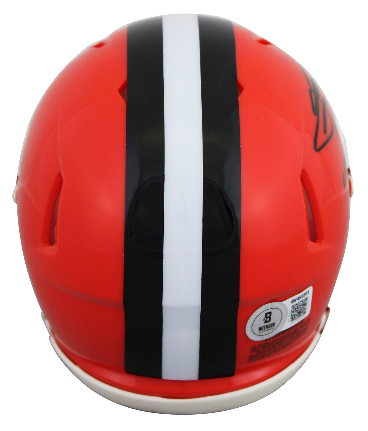 Browns Johnny Manziel "Cleveland Sucks" Signed 2024 Speed Mini Helmet BAS Wit