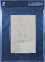 Cream (3) Clapton, Bruce & Baker Authentic Signed 4.85x7.5 Page BAS Slabbed
