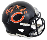 Broncos Brian Urlacher "HOF 18" Signed Speed Mini Helmet W/ Case BAS Witnessed 2