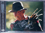 Robert Englund A Nightmare on Elm Street Signed 8x10 Horizontal Photo BAS Slab