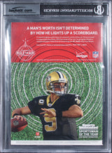 Saints Drew Brees Signed 12/6/2010 Sports Illustrated Magazine BAS Slabbed