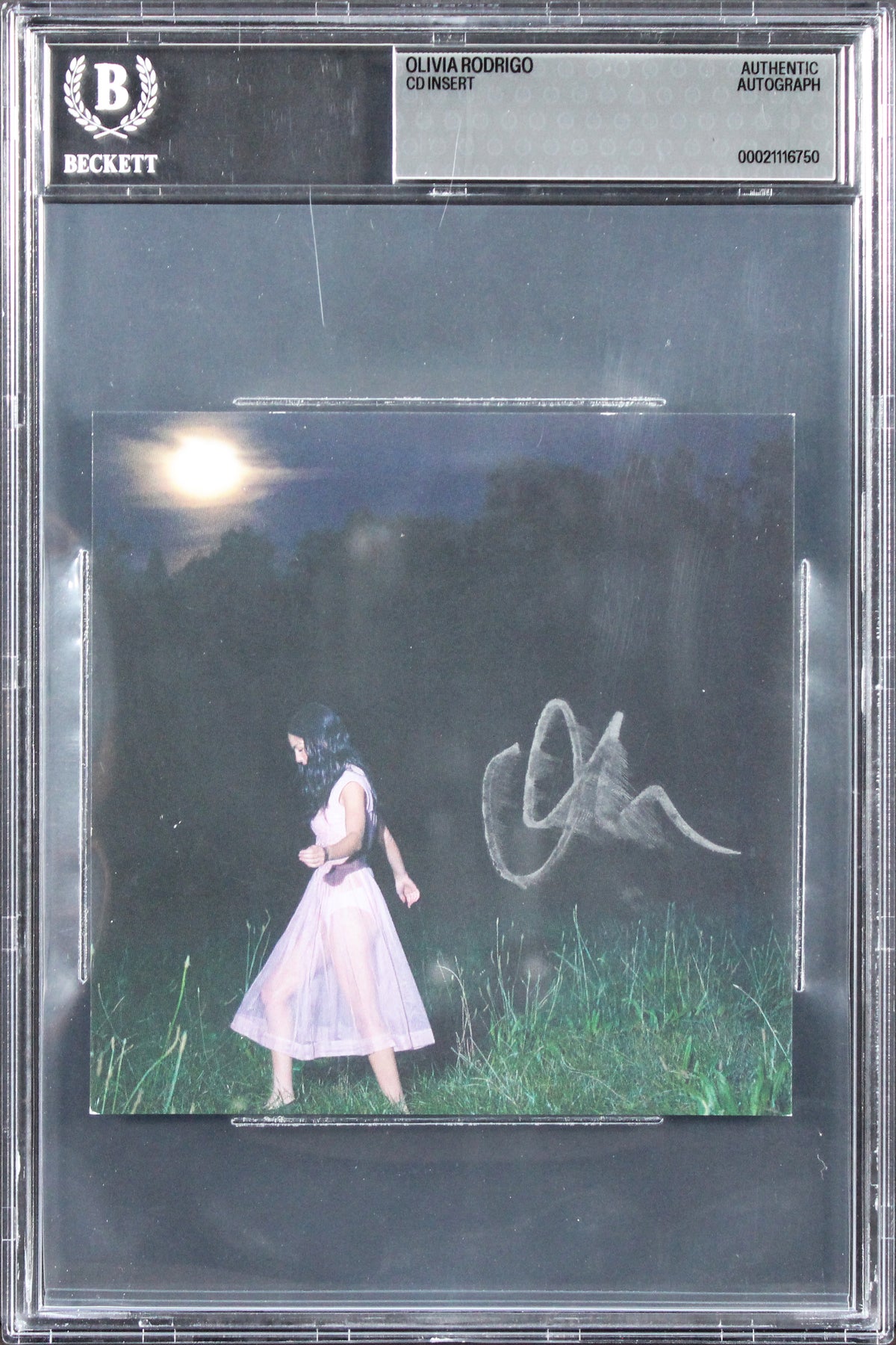 Olivia Rodrigo Authentic You Seem Pretty Sad CD Insert Autographed BAS Slabbed 3