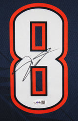 Thunder Jalen Williams Signed 2025 Navy Nike City Edition Swingman Jersey JSA
