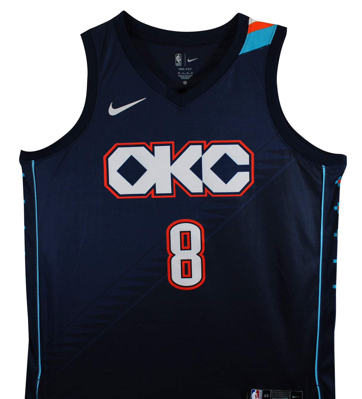 Thunder Jalen Williams Signed 2025 Navy Nike City Edition Swingman Jersey JSA