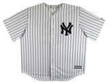 Yankees Mariano Rivera Signed White Pinstripe Majestic Cool Base Jersey BAS Wit