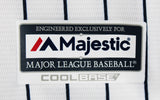 Yankees Mariano Rivera Signed White Pinstripe Majestic Cool Base Jersey BAS Wit