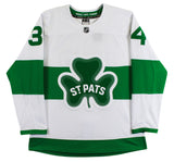 Auston Matthews Signed White Shamrock Series Auth Jersey w/ Fight Strap Fanatics