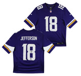 Vikings Justin Jefferson Authentic Signed Purple Nike Limited Jersey BAS Wit 2