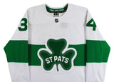 Auston Matthews Signed White Shamrock Series Auth Jersey w/ Fight Strap Fanatics