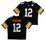 Steelers Terry Bradshaw Authentic Signed Black Nike Limited Jersey BAS Witnessed