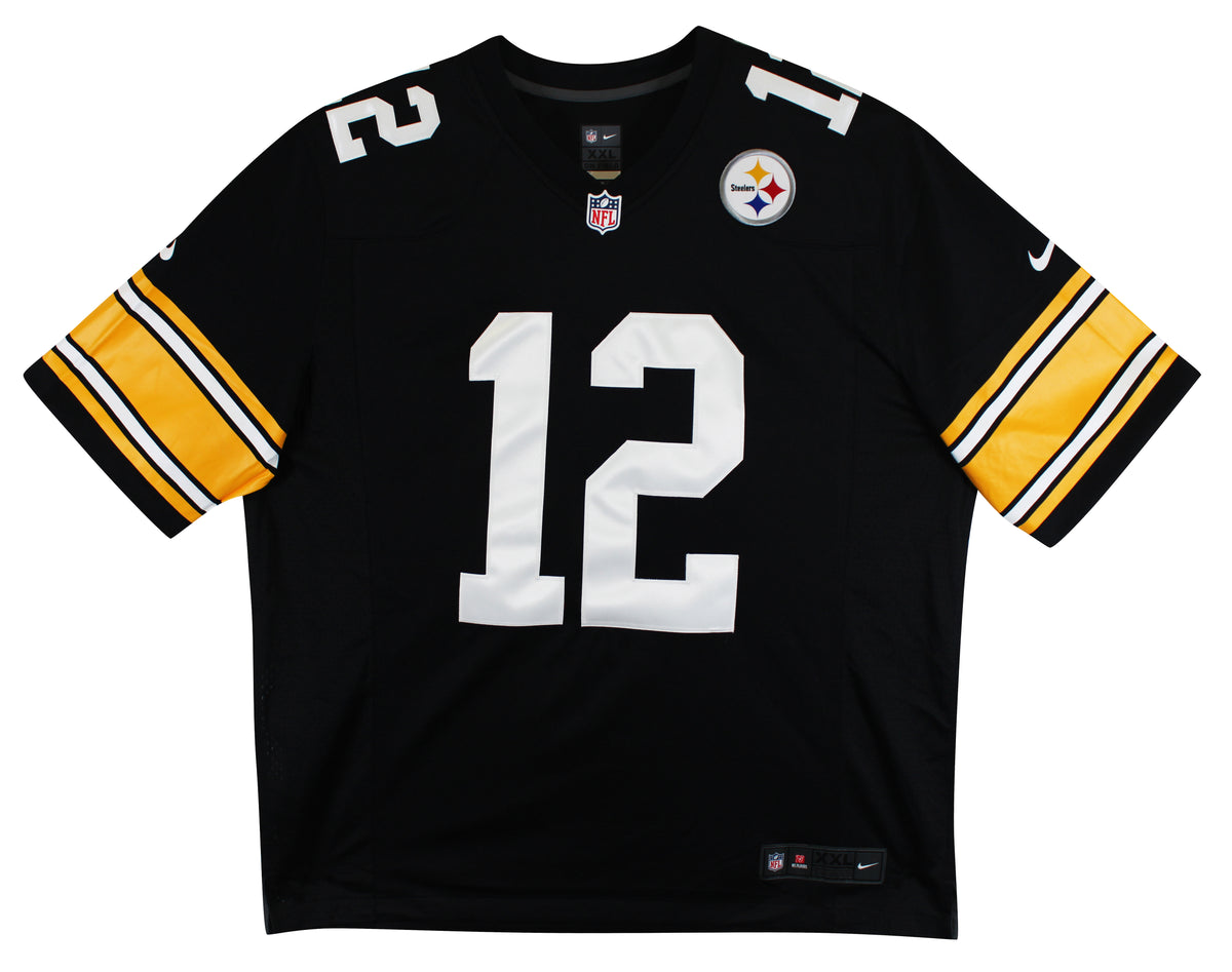 Steelers Terry Bradshaw Authentic Signed Black Nike Limited Jersey BAS Witnessed