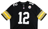 Steelers Terry Bradshaw Authentic Signed Black Nike Limited Jersey BAS Witnessed