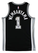 Victor Wembanyama Signed Black Nike Icon Ed. Jersey w/ Alien Sketch Fanatics