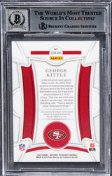 George Kittle Signed 2022 Natl Treasures CM #27 #31/49 Card Auto 10! BAS Slabbed