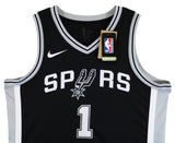 Victor Wembanyama Signed Black Nike Icon Ed. Jersey w/ Alien Sketch Fanatics