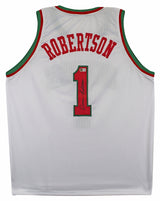 Oscar Robertson Authentic Signed White Pro Style Jersey BAS Witnessed