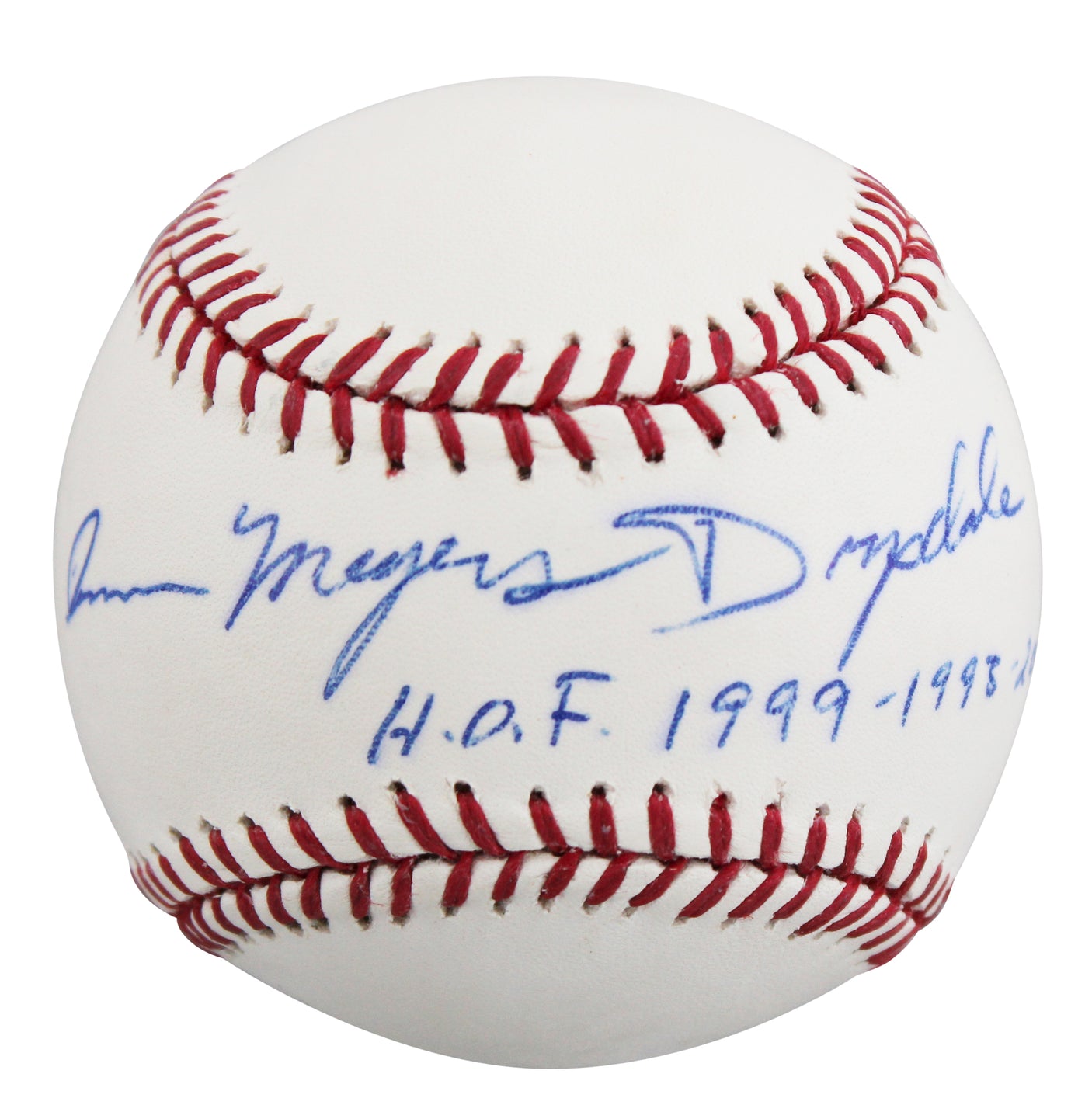 Ann Meyers Drysdale "HOF 1999-1993-2007" Signed OML Baseball BAS #BV01233