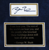 George H.W. Bush & George W. Bush Authentic Signed Framed Display BAS #AB76948